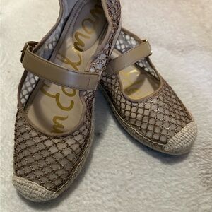 BRAND NEW! Sam Edelman Women's Tan Mesh Ballet Flats